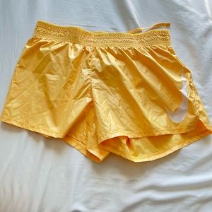 Womens small Nike shorts yellow